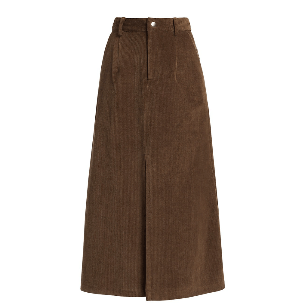 Brown corduroy top skirt vs brim