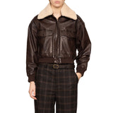 LENOIR LEATHER BOMBER JACKET
