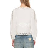 SOFIA EMBROIDERY L/SLV BLOUSE