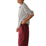 THE STRIPED JERSEY V NECK