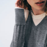 SUPERFINE MERINO V NECK