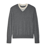 SUPERFINE MERINO V NECK