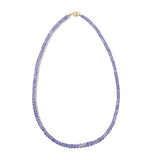 TANZANITE BEADED NECKLACE
