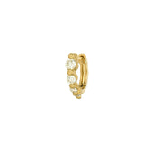 Single Timeless Small Graduated Diamond Hoop