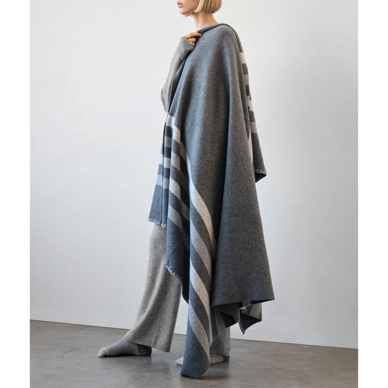 Cashmere Crochet Trim Blanket