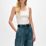 viscose blend ribbed tank