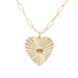 SUNBEAM HEART CHARM