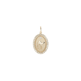 DIAMOND HALO CAMEL TOKEN PENDANT: MINI