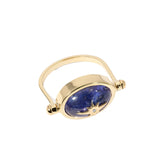 Tanzanite Spinning Star Ring