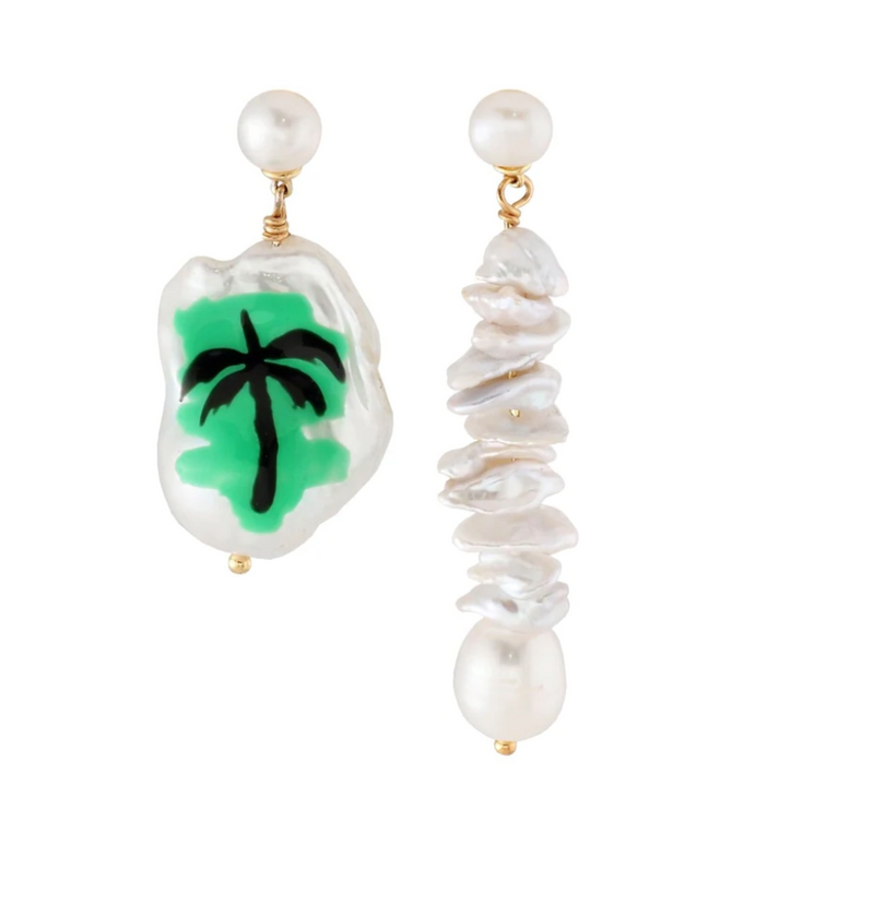 MIAMI VICE MISMATCHED EARRINGS