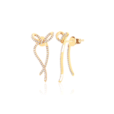 DIAMOND BOW EARRINGS