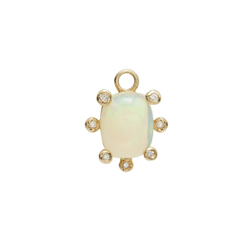 Genie Charm - Opal and Diamonds
