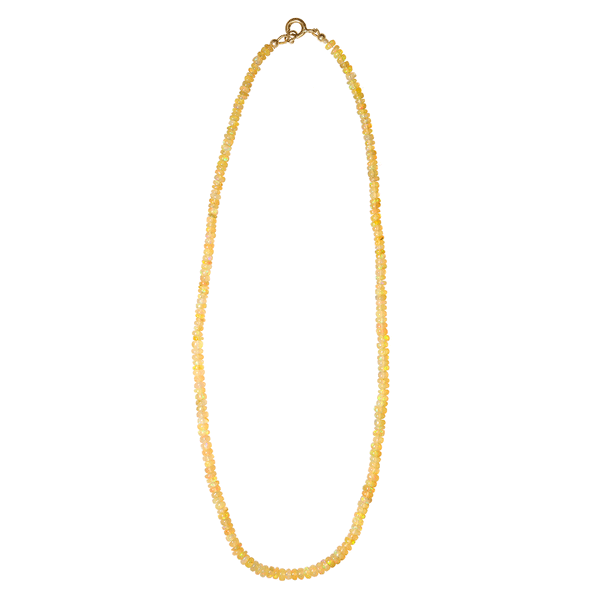 Ethiopian Yellow Opal Beaded Necklace